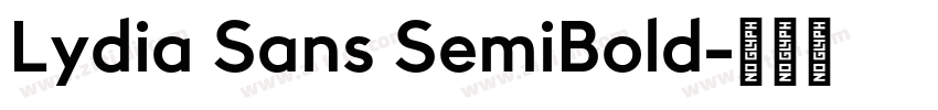 Lydia Sans SemiBold字体转换 Lydia Sans SemiBold字体转换